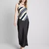 Gestreepte blouse met puntige zoom