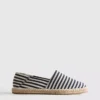 Gestreepte instap-espadrilles