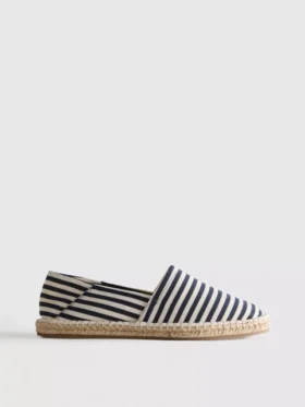 Gestreepte instap-espadrilles