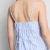 Gestreepte katoenen cami-pyjamatop