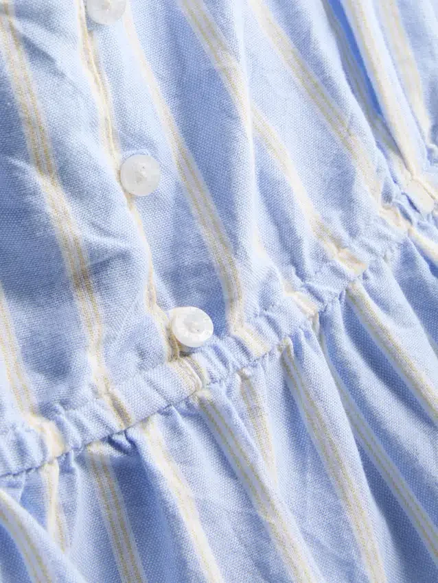 Gestreepte katoenen cami-pyjamatop