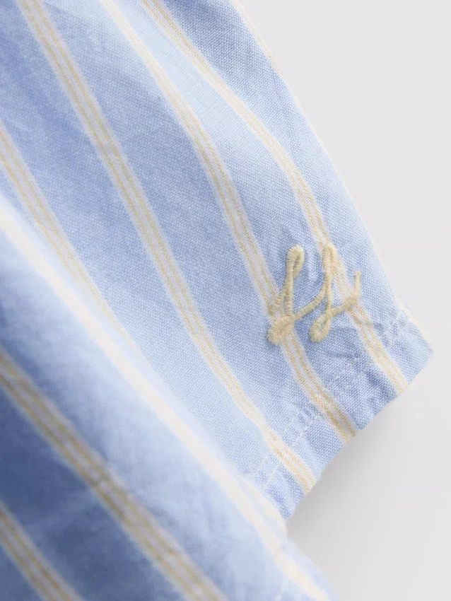 Gestreepte katoenen cami-pyjamatop