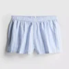 Gestreepte katoenen oxford-pyjama's