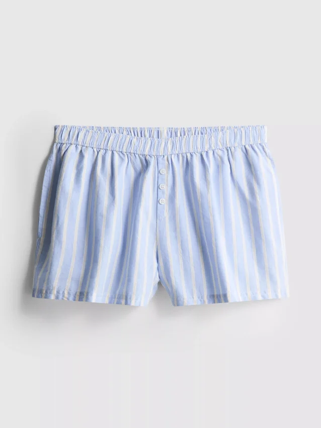 Gestreepte katoenen oxford-pyjama's