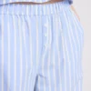 Gestreepte katoenen Oxford-pyjamabroek