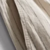 Gestreepte korte Shorts van linnenmix