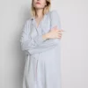 Gestreepte oversized boyfriend-nachthemd