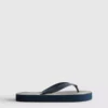 Gestreepte platvoetslippers