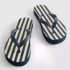 Gestreepte platvoetslippers