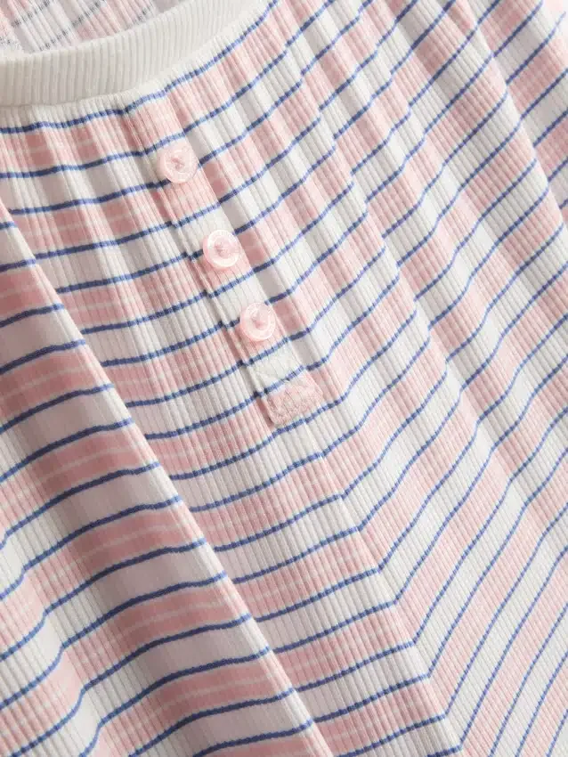 Gestreepte pyjamabroek met ribboord