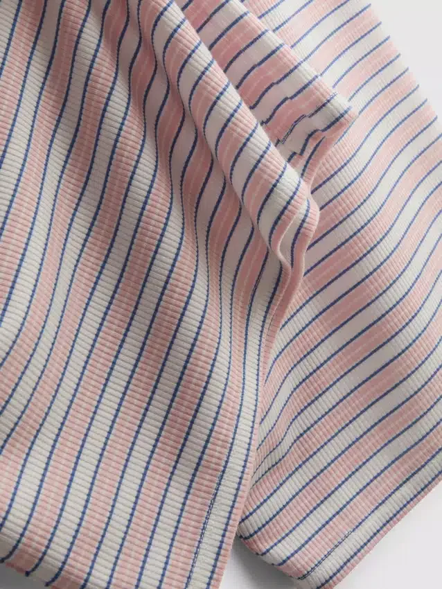 Gestreepte pyjamabroek met ribboord