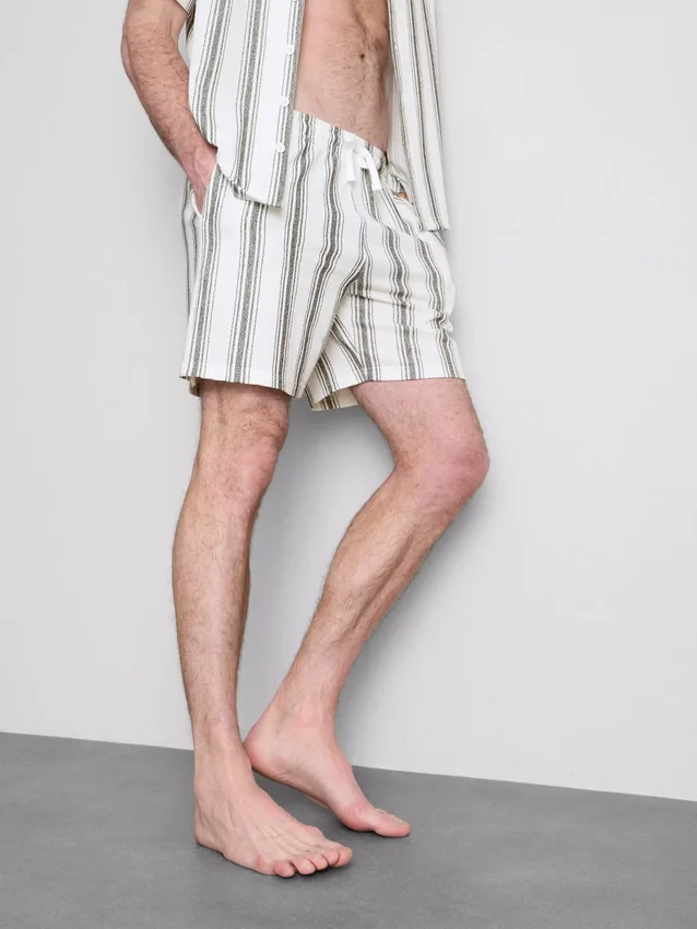 Gestreepte shorts voor pyjama's
