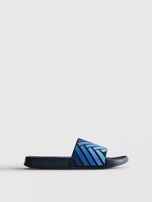 Gestreepte slippers