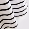 Gestreepte T-shirt met ronde hals en korte mouwen