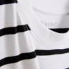 Gestreepte T-shirt met ronde hals en korte mouwen