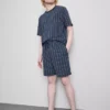 Gestreptes pyjamashirt