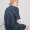 Gestreptes pyjamashirt