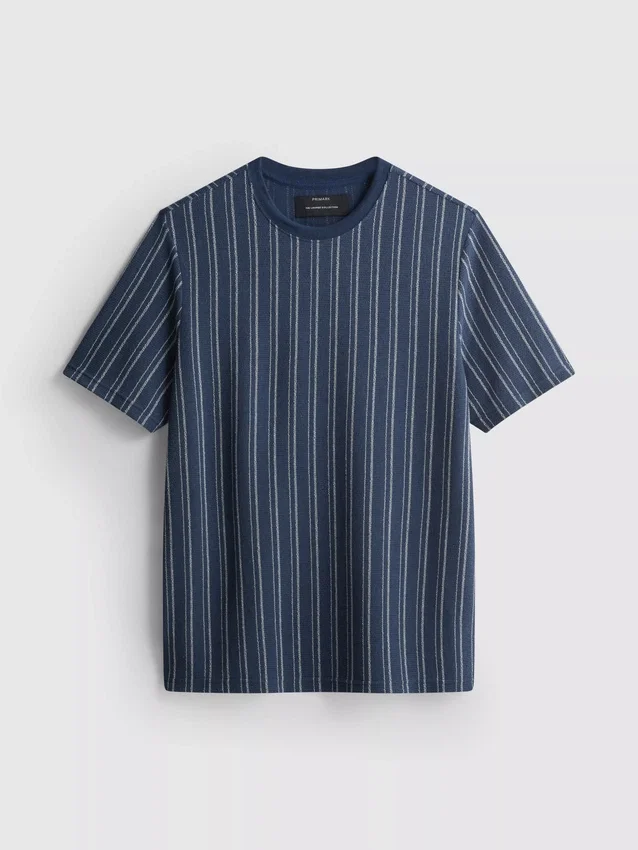 Gestreptes pyjamashirt
