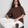 Getailleerd T-shirt van zwaar katoen