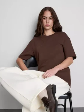 Getailleerd T-shirt van zwaar katoen