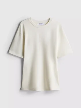 Getailleerd T-shirt van zwaar katoen