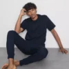 Getextureerde lange pyjama's