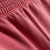 Gewassen short met elastische tailleband