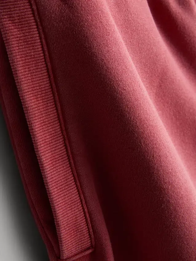 Gewassen short met elastische tailleband