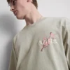 Gewassen T-shirt met Japanse print
