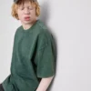 Gewassen T-shirt met korte mouwen