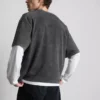 Gewassen T-shirt met korte mouwen