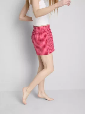 Geweven katoen pyjama-short