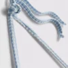 Gingham driehoekige bikinitop met madeliefjesrand