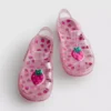 Glitter jelly-sandalen met kooiconstructie