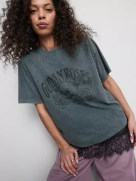Guns N’ Roses T-shirt met kanten rand