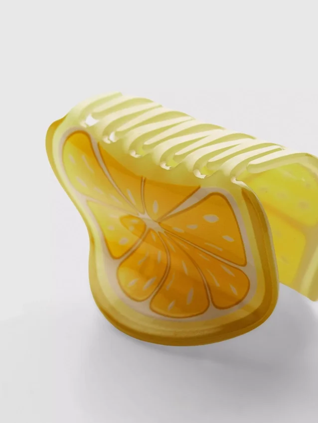Haarspeld met fruitschijfje