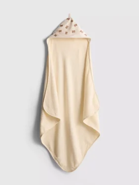 Handdoek met capuchon en beertjesprint