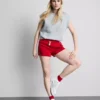 Hardloopshort van jersey met hoog katoengehalte