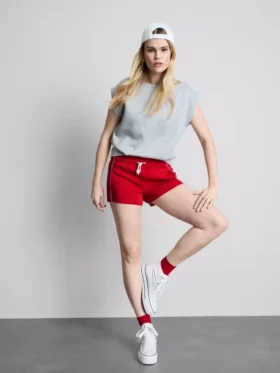 Hardloopshort van jersey met hoog katoengehalte