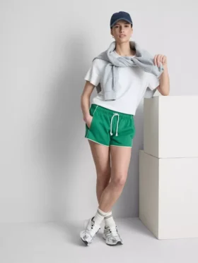 Hardloopshort van jersey met hoog katoengehalte