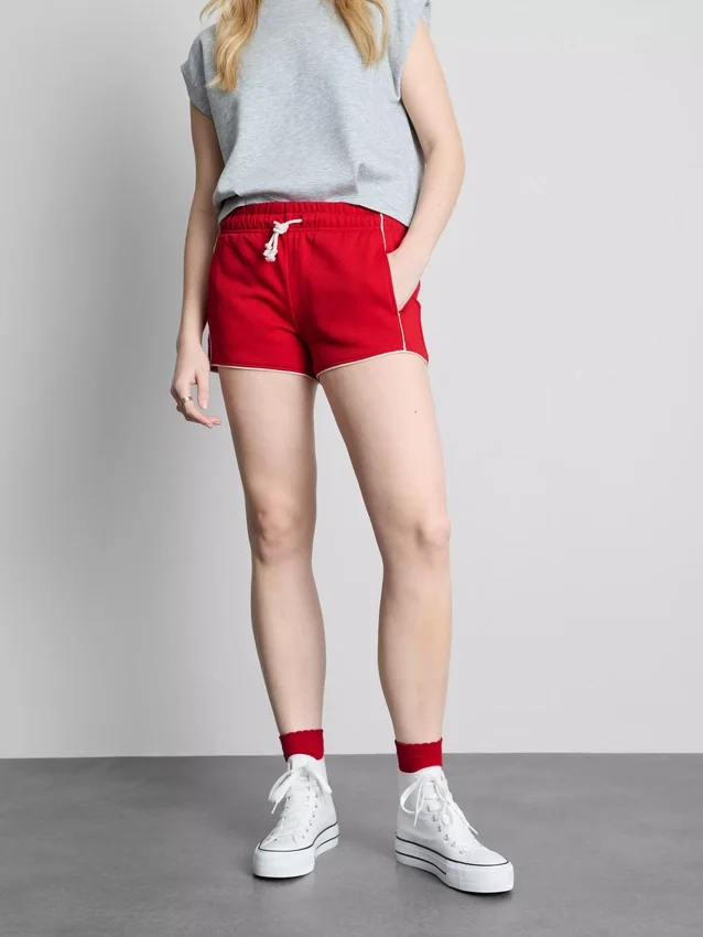 Hardloopshort van jersey met hoog katoengehalte
