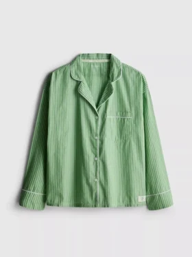 Heerlijk comfortabel gestreept overhemd voor pyjama's