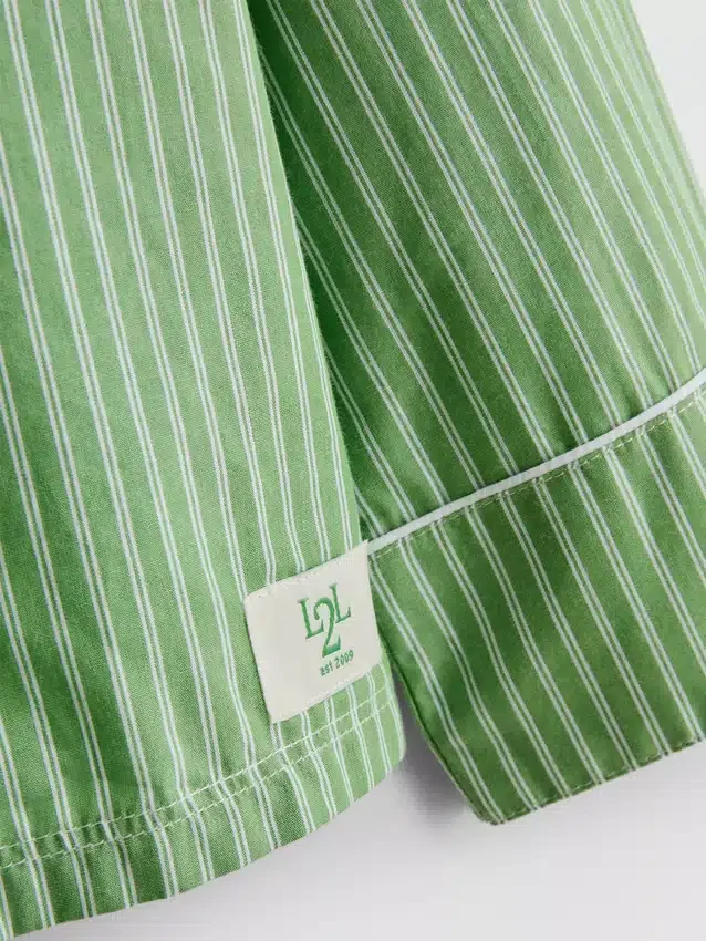 Heerlijk comfortabel gestreept overhemd voor pyjama's