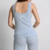 Heerlijk om in te luieren: geribde gestreepte pyjama-cami