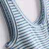 Heerlijk om in te luieren: geribde gestreepte pyjama-cami