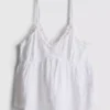 Heerlijk om in te luieren: geweven cami-top met ruches van Love to Lounge