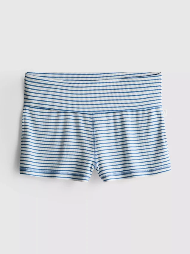 Heerlijke geribbelde gestreepte pyjama-shorts
