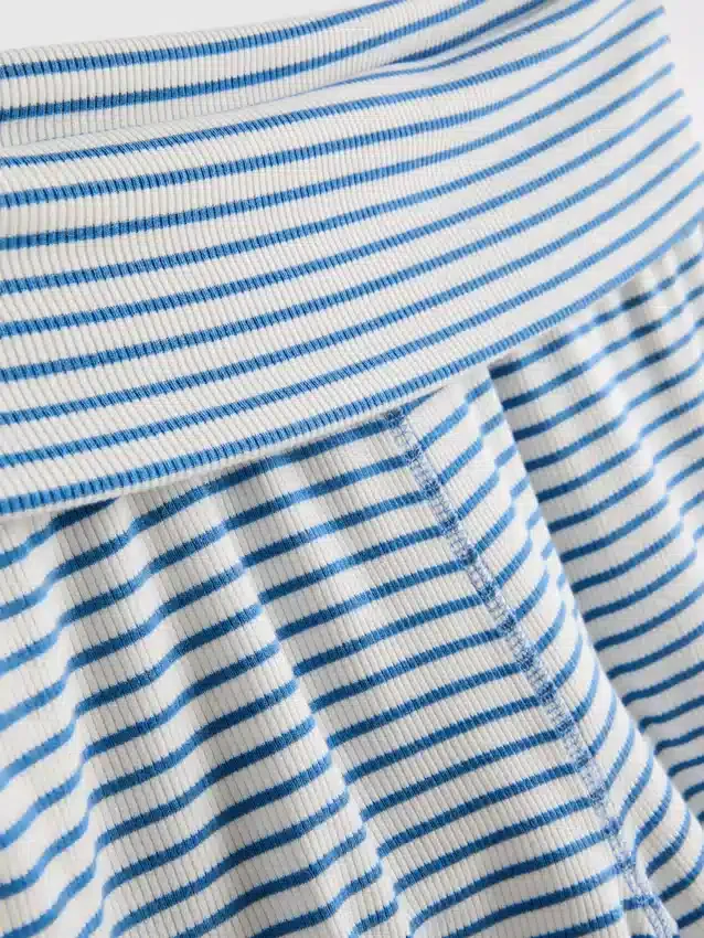 Heerlijke geribbelde gestreepte pyjama-shorts