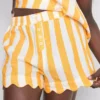 Heerlijke gestreepte Pyjama-shorts met ruches om lekker in te luieren
