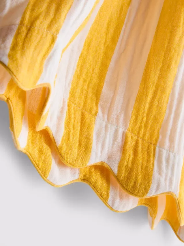 Heerlijke gestreepte Pyjama-shorts met ruches om lekker in te luieren